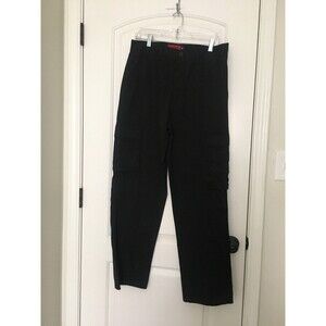 Old Skool Men's Cargo Pants Pockets Casual Size 34 Black